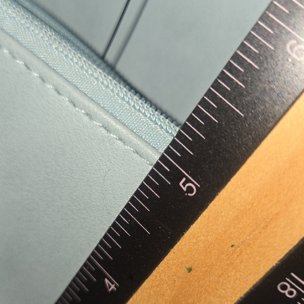 Light Blue & Silver Crossbody Bag with Coin Pouch - Picture 9 of 10